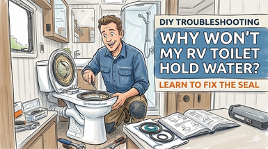 Why Won’t My RV Toilet Hold Water in the Bowl?