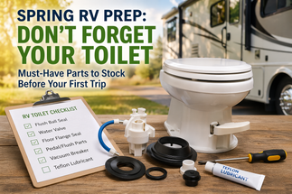 Spring RV Prep: Don’t Forget Your Toilet – Must-Have Parts to Stock Before Your First Trip