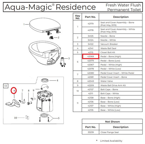 Aqua Magic Residence Parts List