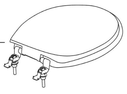 Thetford 34145 Toilet Seat For Aqua Magic Style Lite And Plus - Bone