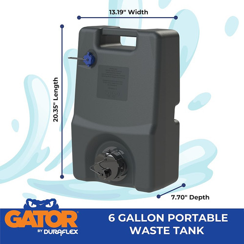 Duraflex Gator® 6-Gallon Portable Waste Tank 21900