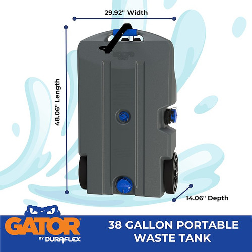 Duraflex Gator® 38-Gallon Portable Waste Tank 21904