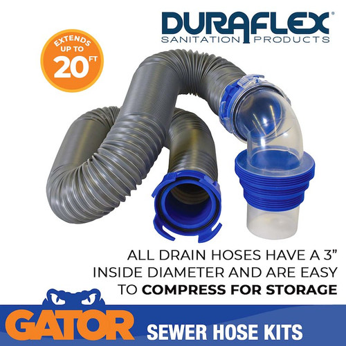 Duraflex Gator® 20-Foot Wire-Reinforced Sewer Hose 22004