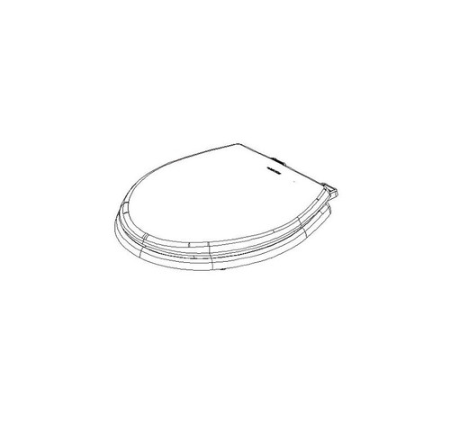 Dometic 385312076 RV Toilet Seat – Fits 310 & 311 Series Toilets, Slow-Close Wood Seat, Bone