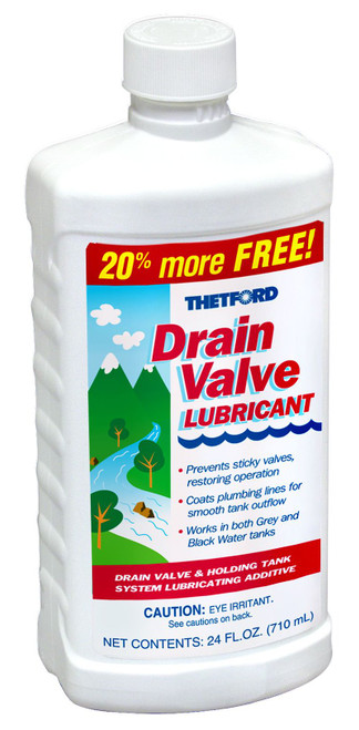 Thetford 15843 (Superseded by 50167) Waste Holding Tank Drain Valve Lube – 24 oz Bottle