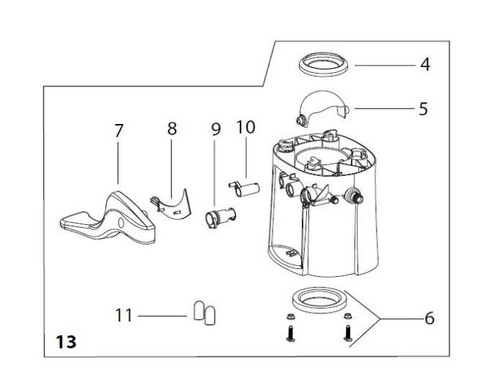 Thetford 42135 (Superseded by 50270) Toilet Base – Fits Aqua Magic® Style II Low Profile Toilets, White - SPECIAL ORDER