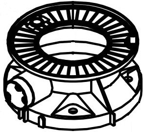Dometic 385310123 Toilet Base Kit – White - SPECIAL ORDER