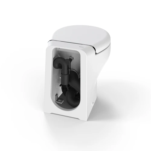 Thetford Tecma® Silence Plus 2G Permanent RV Toilet 50032 – Bone – Electric Flush with 2-Mode Wall Switch