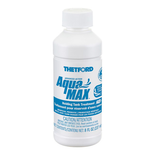 Thetford AquaMax® 50286 Waste Holding Tank Treatment Liquid – Spring Showers Scent, Enzyme-Based, Formaldehyde-Free, 8 oz, 6-Pack