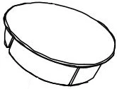 Dometic/SeaLand Flush Mechanism Cover (Pedestal Cover) – White | Part #385311656 - SPECIAL ORDER