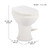 Dometic Model 400 Essential RV Toilet, Standard Height, White, 9610008275
