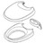 Thetford 36766 (Superseded by 50382) Toilet Seat & Cover Assembly – Fits Aqua Magic® Bravura Toilets, White - SPECIAL ORDER
