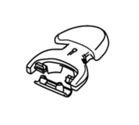 Thetford 34112 Toilet Flush Pedal; Replacement For Thetford Style Lite ® Permanent Toilet; Built-In; White