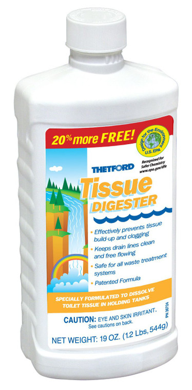 Thetford 15844 (Superseded by 50326) Waste Holding Tank Treatment – Biological, Unscented, 19 oz Bottle
