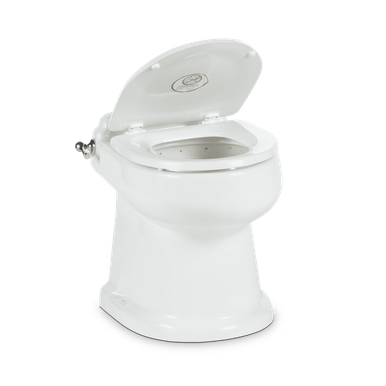 Dometic Concerto 4310 RV toilet 12V Electric Flush White / Nickel