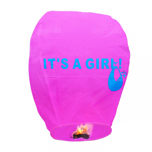 Its A Girl - Sky Lantern (Case)