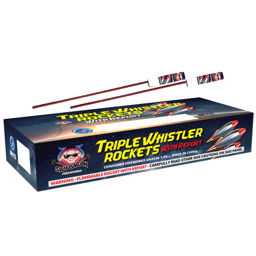 Triple Whistler Rocket w/ Report (Case)