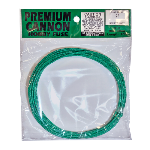 Premium Cannon Fuse (3mm) 25 sec/ft (1 roll) (Case)