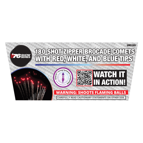 180s Z Brocade Comets w/ RWB Tips (8sec) (Show) (Case)