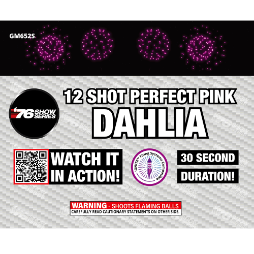12s O/Pu/Pi/Aq Dahlia Asst (30 sec) (Show) (Case)