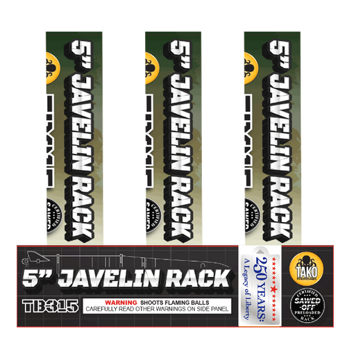 5in Javelin - 6 shot rack (Case)