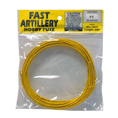 Fast Artillery Fuse (3mm) 2 to 5 sec/ft (1 roll) (Case)