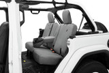 Bestop 18-23 Jeep Wrangler JL 4-Door Exc. 4Xe Rear W/ Fold Down Arm Rest Seat Covers (Charcoal)