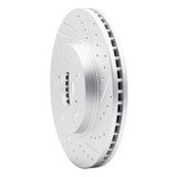 R1 02-15 Lexus Is250 Front Right Drilled & Slotted Geo-Carbon Rotor