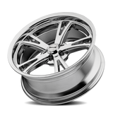 Ridler 606 18x9.5 / 5x120.65 BP / 0mm Offset / 83.82mm Hub Chrome Wheel