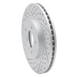 R1 05-12 Ford Escape Front Left Drilled & Slotted Geo-Carbon Rotor