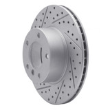 R1 96-03 BMW 528I Front Left Drilled & Slotted Geo-Carbon Rotor