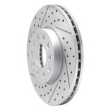 R1 05-25 Audi Q2 (Mexico) Front Left Drilled & Slotted Geo-Carbon Rotor