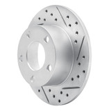 R1 92-05 Audi A6 (Mexico) Rear Right Drilled & Slotted Geo-Carbon Rotor
