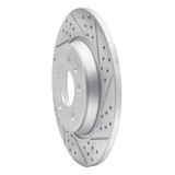 R1 08-25 Audi A4 (USA/Canada) Rear Right Drilled & Slotted Geo-Carbon Rotor