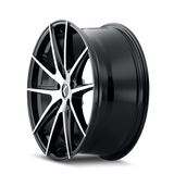 Kraze KR193 Turismo 18x8 / 5x120 BP / 40mm Offset / 74.1mm Hub Gloss Black Machined Wheel