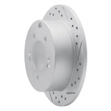R1 10-13 Kia Soul Rear Right Drilled & Slotted Geo-Carbon Rotor