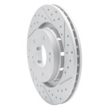 R1 05-22 Mitsubishi Outlander Front Right Drilled & Slotted Geo-Carbon Rotor