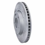 R1 10-13 Kia Forte Front Left Drilled & Slotted Geo-Carbon Rotor