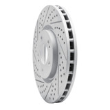 R1 03-06 Mitsubishi Lancer Front Left Drilled & Slotted Geo-Carbon Rotor