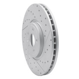 R1 16-24 Jaguar Xf Front Right Drilled & Slotted Geo-Carbon Rotor