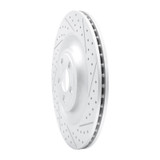 R1 10-24 Jaguar Xfr Rear Right Drilled & Slotted Geo-Carbon Rotor