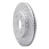 R1 09-20 Chevrolet Tahoe Front Right Drilled & Slotted Geo-Carbon Rotor