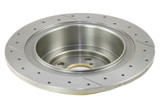 DBA 03-06 Subaru Baja Rear Street Series Drilled & Slotted Rotor w/Gold Hat