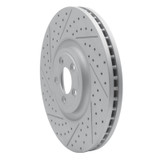 R1 10-24 Jaguar Xj Front Left Drilled & Slotted Geo-Carbon Rotor
