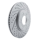 R1 07-24 Infiniti Qx56 Front Right Drilled & Slotted Geo-Carbon Rotor