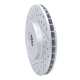 R1 97-03 Jaguar Vanden Plas Front Left Drilled & Slotted Geo-Carbon Rotor