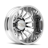 Cali Off-Road 9110D Summit Dually 22x8.25 / 8x210 BP / -232mm Offset / 154.2mm Hub Polished Wheel