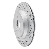 R1 19-23 Subaru Crosstrek Rear Right Drilled & Slotted Geo-Carbon Rotor