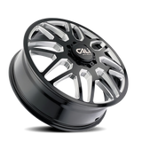 Cali Off-Road 9115D Invader Dually 24x8.25 / 8x165.1 BP / -232mm OS / 121.3mm Hub Gls Blk Mill Wheel
