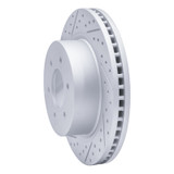 R1 16-24 Nissan Titan Xd Front Left Drilled & Slotted Geo-Carbon Rotor